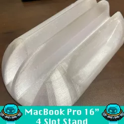 Four Slot Vertical Laptop Stand