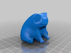 Fred the frog with base for dual material printing