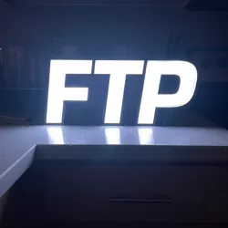 FTP logo LED sign