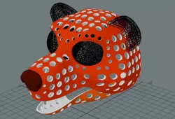 Fursuit- or puppet-head base - version 73 - Toon bear