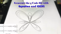 generate the g Code file with equation and EXCEL for 3d printing
