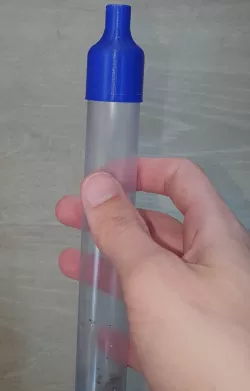 Gravel cleaner adapter for bigger tube
