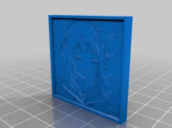 Hololive smug gura lithophane