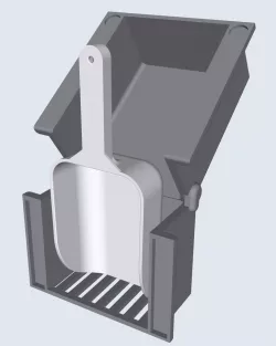 Ice Scoop Holder w/ Lid  For Counter Top Ice Maker