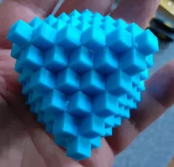 Japanese Crystal Puzzle 51 Pieces Combined and Scaled