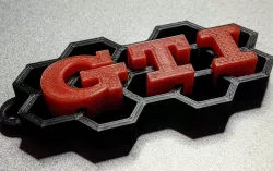 Key Ring GTI seperate letters