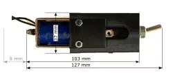 Low cost magnetic held switch