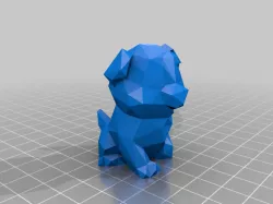 Low Poly Creality Test Dog