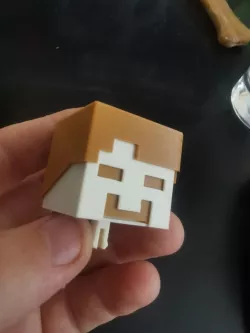 Minecraft Steve (snap together) - Head with Hair remix