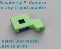 Pi Camera to any tripod adapter (mount)