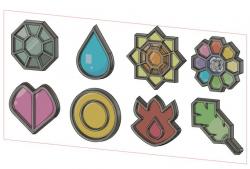 Pokemon Gym Badges - Kanto