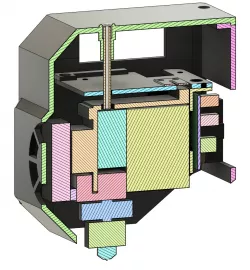 QIDI I-Fast stock High Temp Ruby Extruder (single) Reverse Engineer CAD