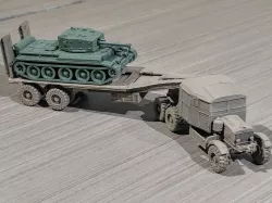 Scammell Tank Transporter easy print