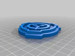 SCP - Foundation Logo Patch and Keychain