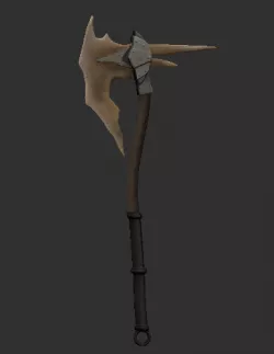 Skyrim Dragonbone Battle Axe