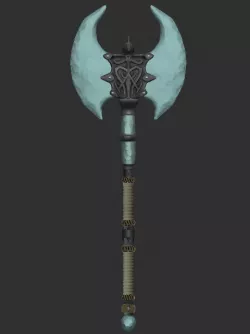 Skyrim Stalhrim Battleaxe
