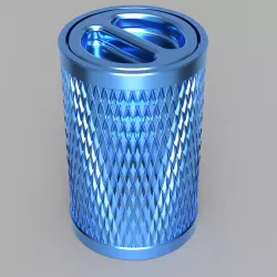 Small Storage Container with Flush Screw Lid