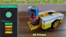 SmartPhone Control Fork Lift 3D Printed