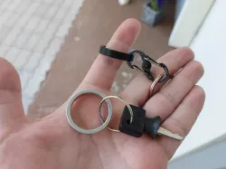 Stupid plastic keyring ring