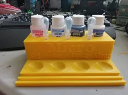 tcpiii's Micro Brand Solutions holder for decals, liquid masking, klear 