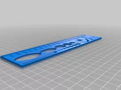 Template/stencil ruler