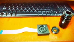 Threaded C-mount for Raspberry Pi v1.3 Camera