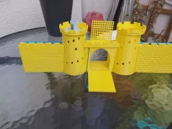 Toys for boys - Castle gate + stone walls - OpenScad CSV