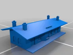 Train Station HO scale