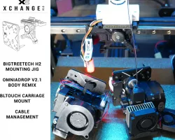 XChange custom parts - BTT H2 / Omniadrop V2.1 / BLtouch / cable management