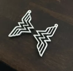 1982-Present style Wonder Woman logo Earrings. 
