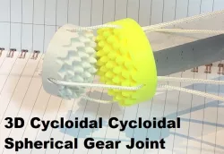 3D Cycloidal Cycloidal Robot Wrist