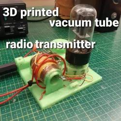 3d printed vacuum tube transmitter