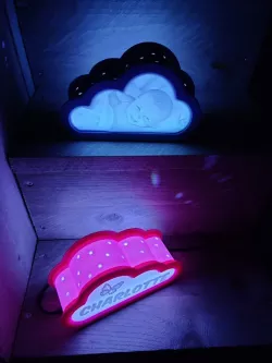 Baby Lithophane for Cloudy little night light