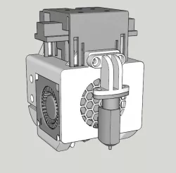 Biqu H2 extruder mount for  TT Sapphire Pro/Plus 