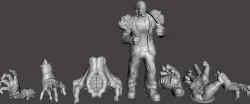Blood Bowl Giant Hands for Flesh Golem Team