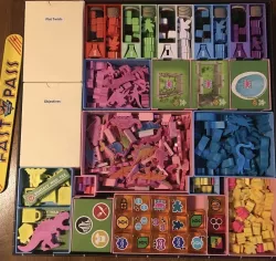Board Game Insert for Dinosaur Island X-treme Edition & Totally Liquid - for sleeved cards