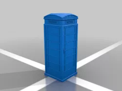 British Phone Booth H.O. Scale