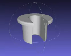 Cable Trim Plug for 3/4 inch holes in wood.