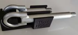 Car tow hook support