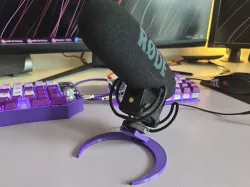 Crescent Moon Microphone/Cold Shoe Stand