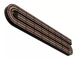 Cribbage Board MMU2S - 4 Color