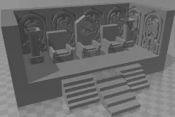 Dwarven - Dwarven Throne - Stone Skull Studios