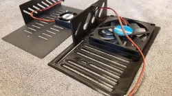 Ender 3 Max 80mm silent cooling fan cover for motherboard