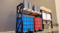 Forklift Pallet Rack Lesu 1/14 Tamiya