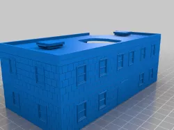 FOW Damaged Factory Stone Wall