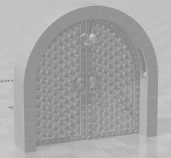 Gothic - Skull Door - Stone Skull Studios