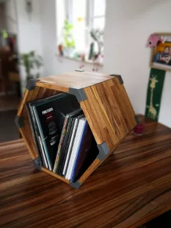 HEXAGON vinyl record shelf
