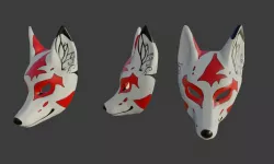 Kitsune fox mask