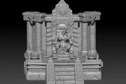 Leoric Skeleton King throne