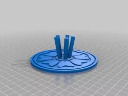 Lotus Incense Dish by JokoMakes - FLAT BOTTOM VERSION